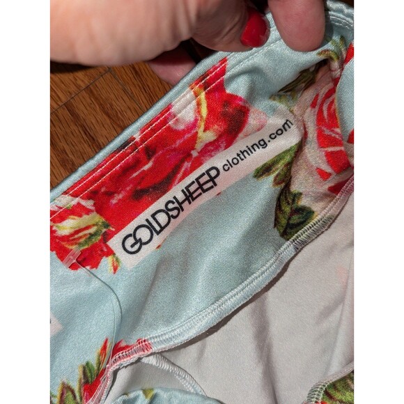 Goldsheep Size Small The Romantic Blue w Floral Print Retired leggings - Picture 5 of 6